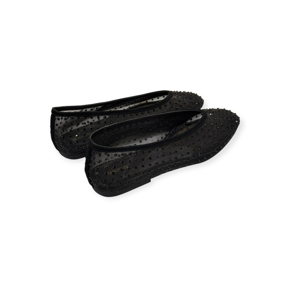 new Reiss 𖦹 Dina Mesh Embellished Ballet Flats 𖦹 Black Crystals 𖦹 40 9.5M 𖦹 - Picture 5 of 16